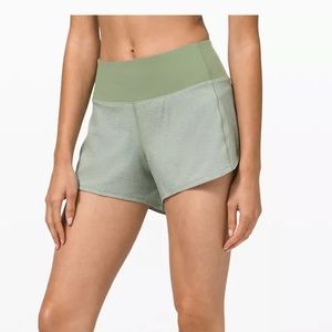 Lululemon Heather Liz Multi Willow Green Shorts
